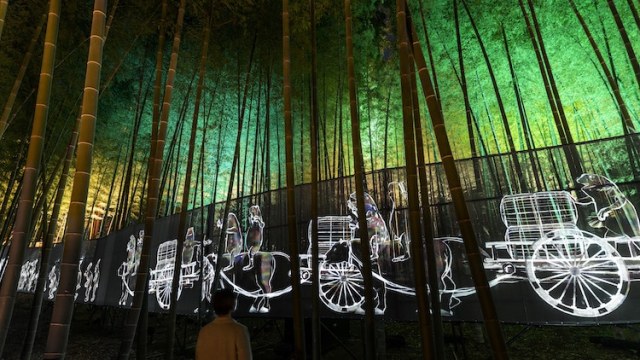 Digital Art Exhibition at the Kairakuen Gardens in Japan